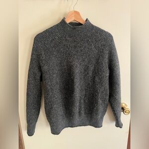 LOFT Charcoal Turtleneck Sweater